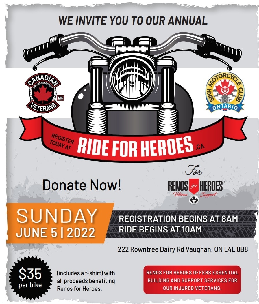 RIDE FOR HEROES canada