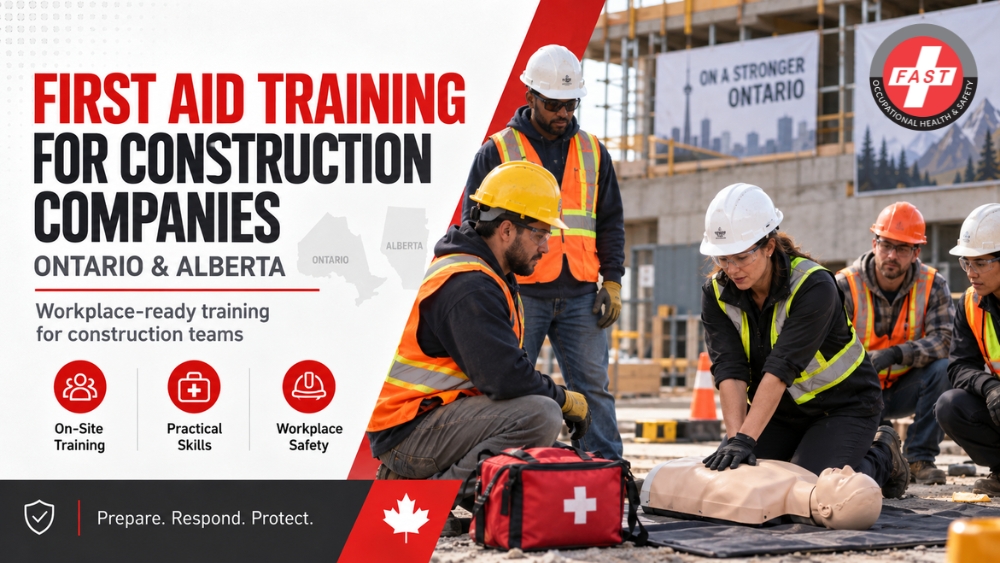 First Aid Training for Construction Companies in Ontario and Alberta